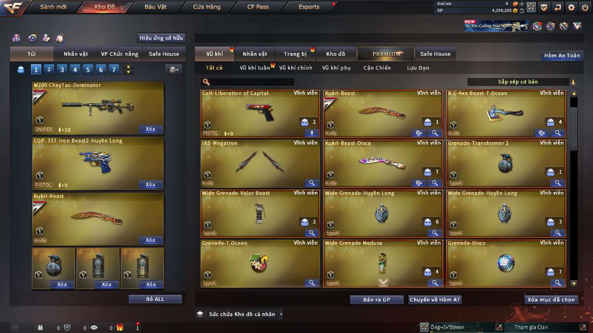 shop acc cf uy tin gia re